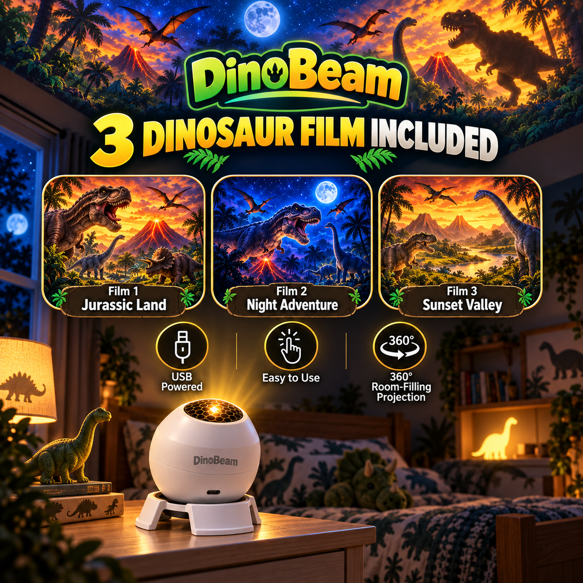 REXLUME dinosaur projector